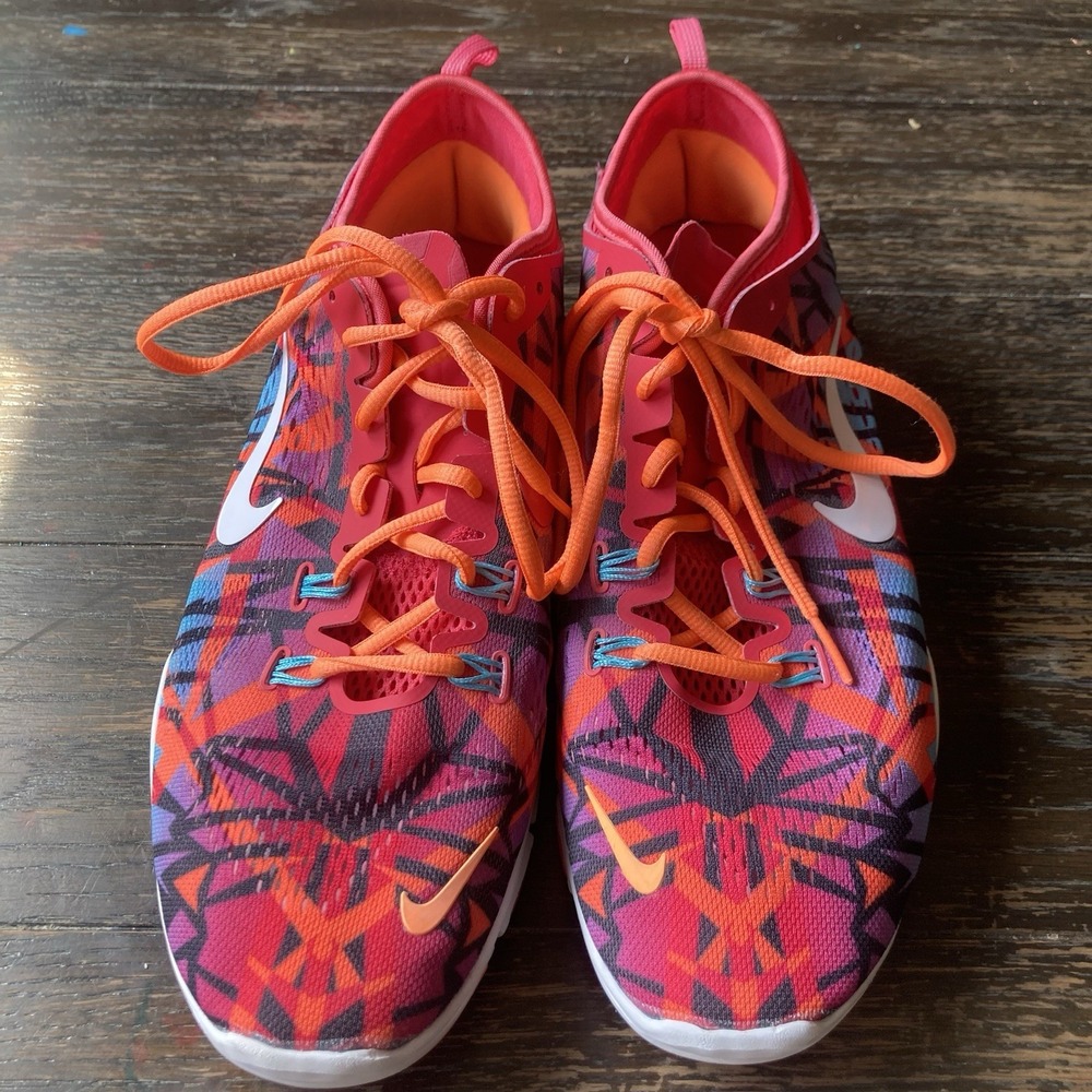 Nike Free 5.0 TR Fit 4 Women's Sz 12 Black Pink Athletic Training Running Shoes